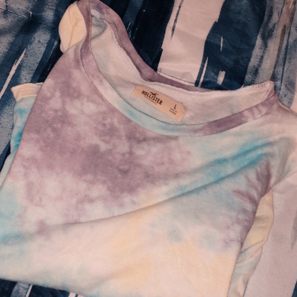 Colorful Tie Dye Off Shoulder Crop - Picture 6 of 6